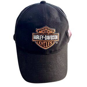 Harley-Davidson Black Baseball Cap with Northwest HD Olympia WA Embroidery OS